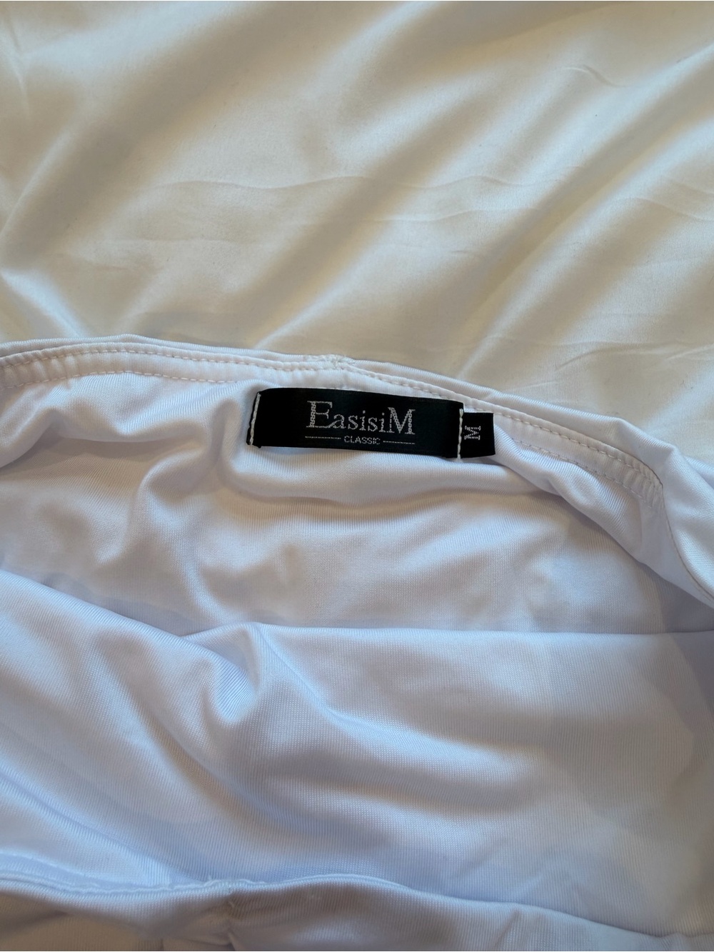 White Ruched Ruffle Skirt Set - Picture 3 of 3